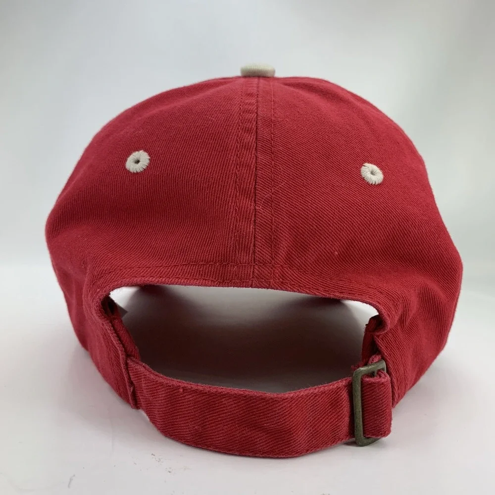 Coca Cola Hat Red Cream Adjustable OSFA Strapback Baseball Cap